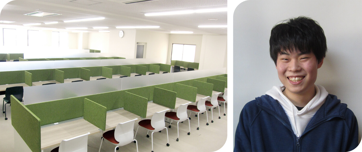 和歌山英数学館の外観と学生