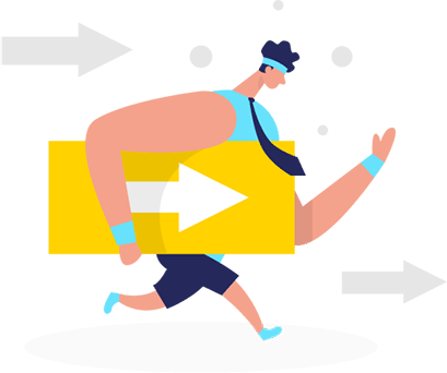 スピード感と力強さのイメージイラスト